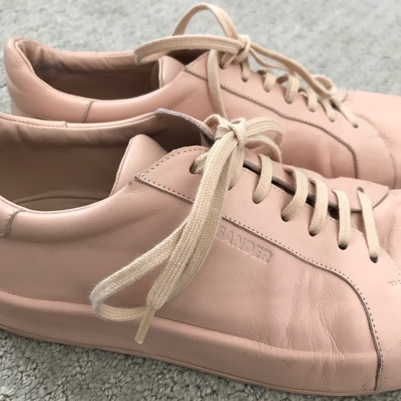 Jil Sander Pink Low Top Leather Sneakers - Picture 6 of 6